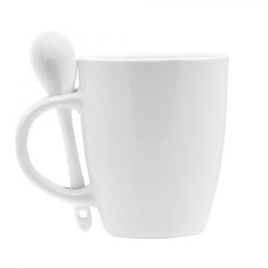 TAZA DE CÉRAMICA CON CUCHARA